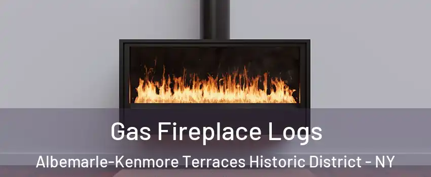 Gas Fireplace Logs Albemarle-Kenmore Terraces Historic District - NY